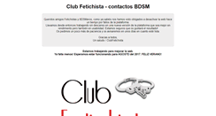 Desktop Screenshot of clubfetichista.com
