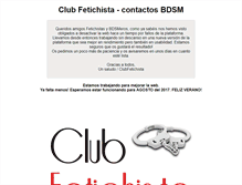 Tablet Screenshot of clubfetichista.com